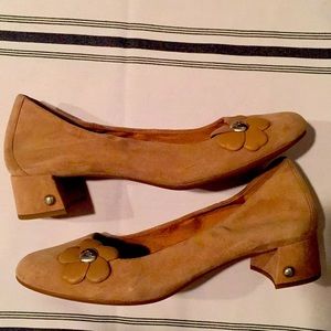 Ugg Suede Logo Flower Embellished Shoes Never Used